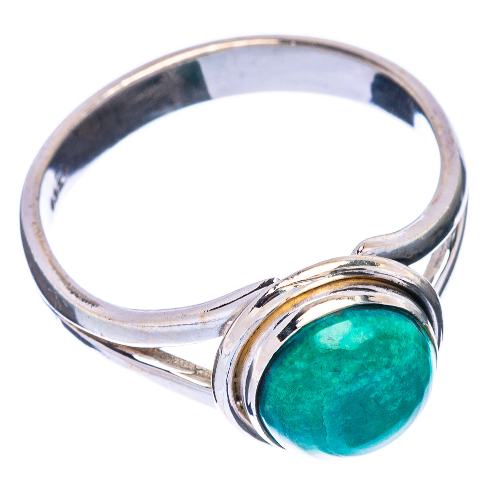 Malachite Dainty Ring Size 9 (925 Sterling Silver) R146861