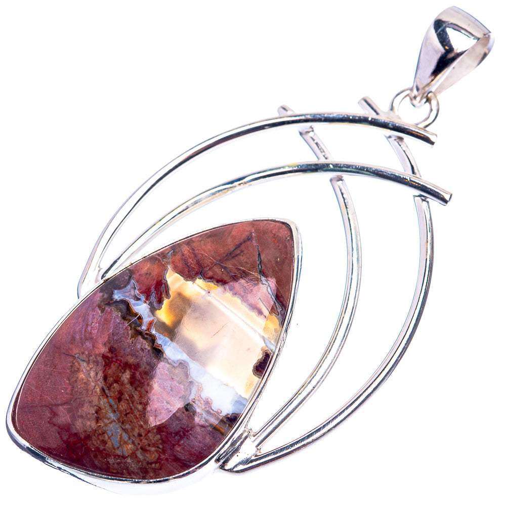 Butterfly Jasper Pendant 2 3/8" (925 Sterling Silver) P38898