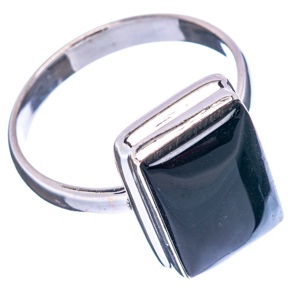 Black Onyx Ring Size 11 (.925 Sterling Silver)