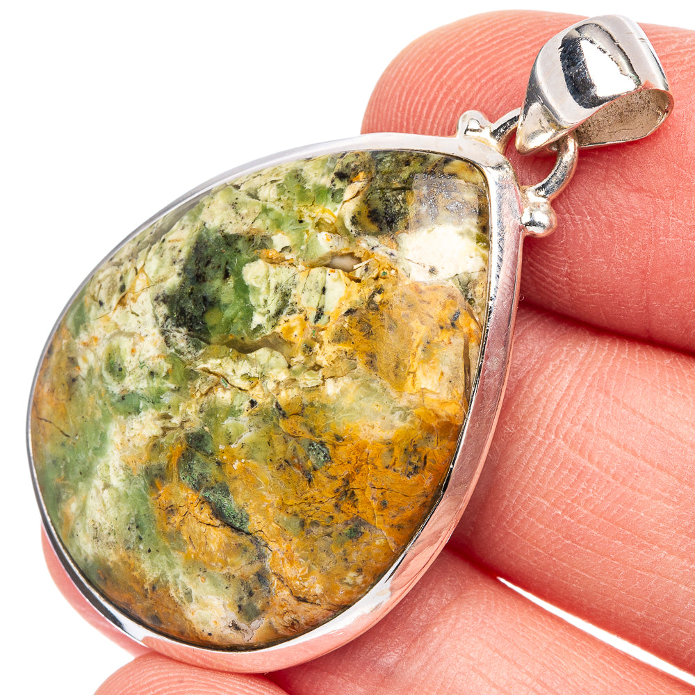 Rainforest Opal Pendant 1 5/8" (925 Sterling Silver) P44091