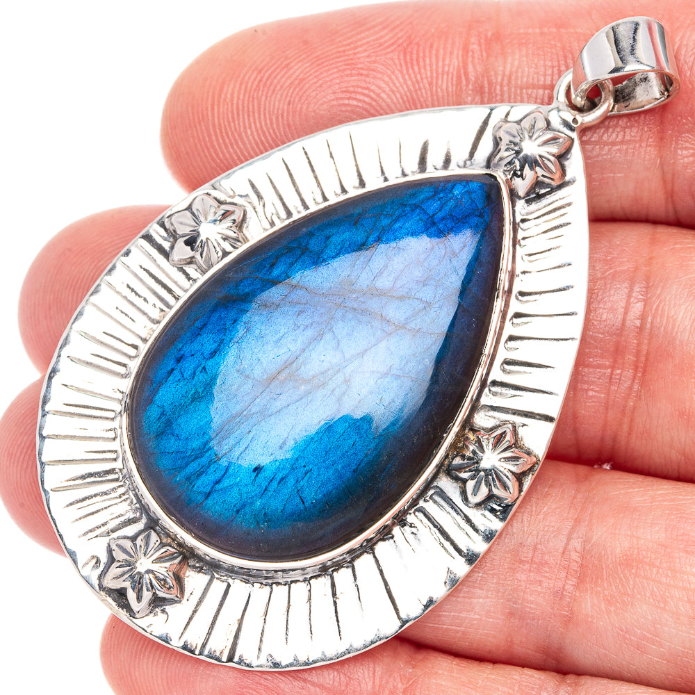 Signature Labradorite Pendant 2 1/4" (925 Sterling Silver) P41188