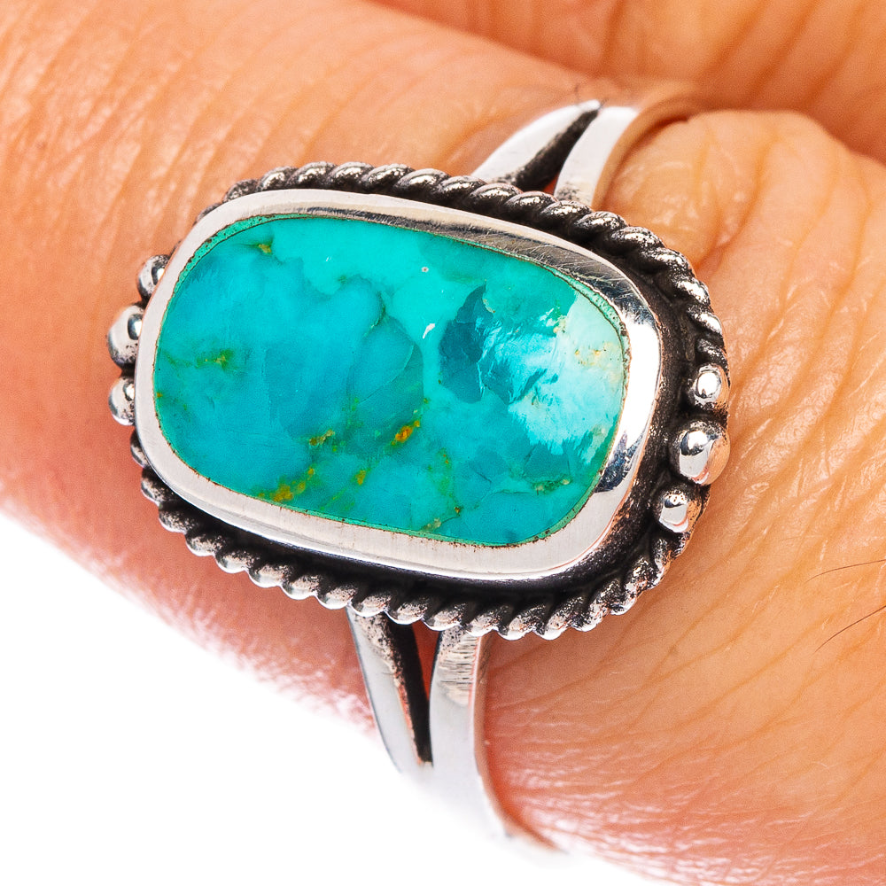 Rare Arizona Turquoise Ring Size 8.5 (925 Sterling Silver) R147080