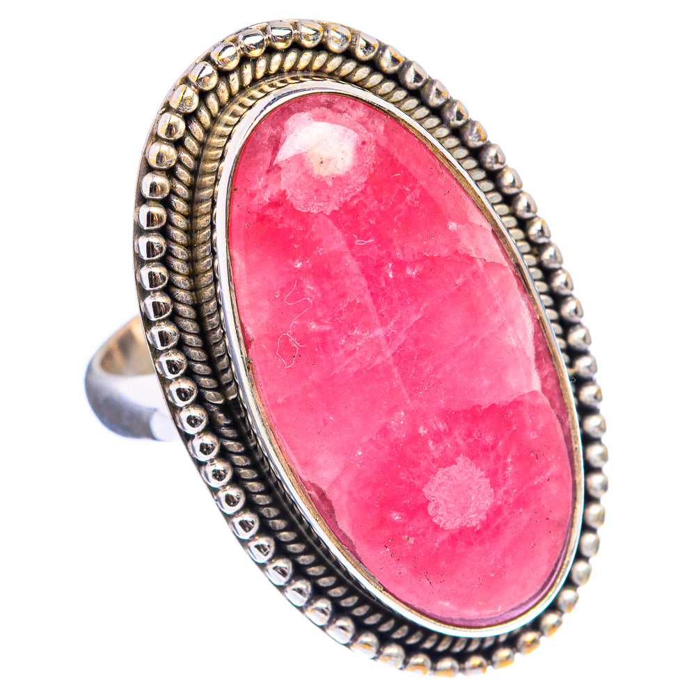 Large Rhodochrosite Ring Size 8.25 (925 Sterling Silver) R142878