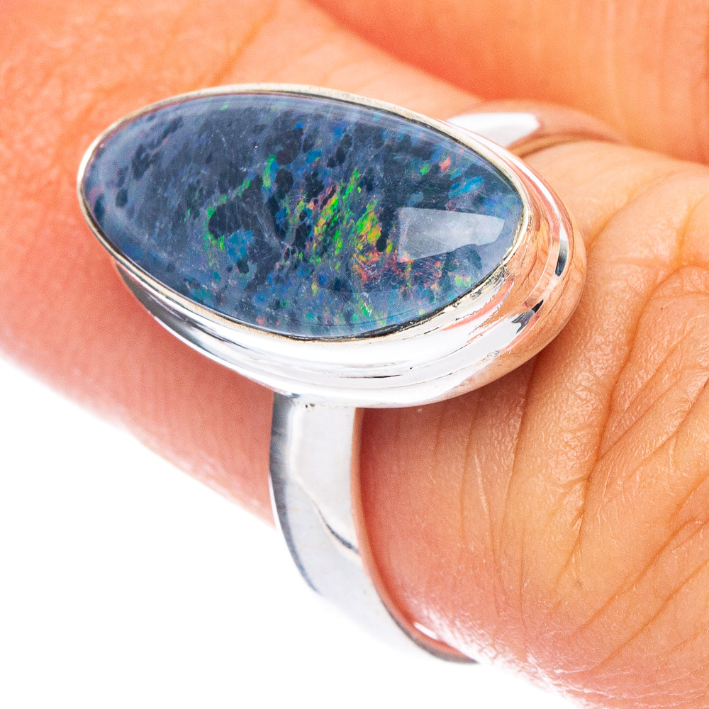 Rare Triplet Opal Ring Size 6 (925 Sterling Silver) R7242