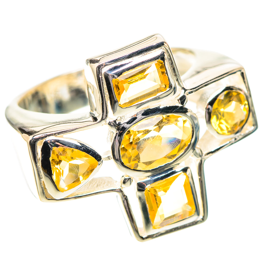 Faceted Citrine Ring Size 6 (925 Sterling Silver) RING138800