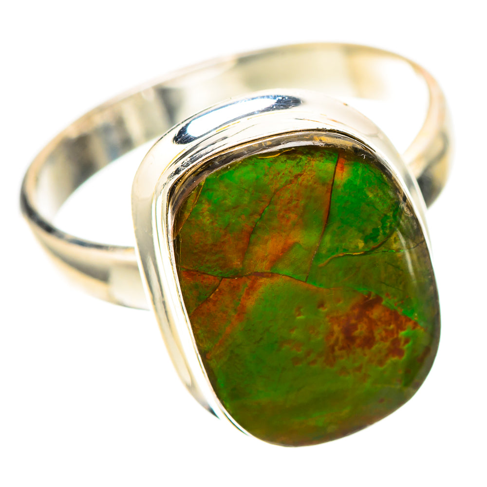 Canadian Ammolite 925 Sterling Silver Ring Size 9 (925 Sterling Silver) RING139410