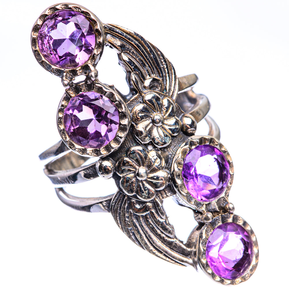 Faceted Amethyst Ring Size 6 (925 Sterling Silver) RING143447