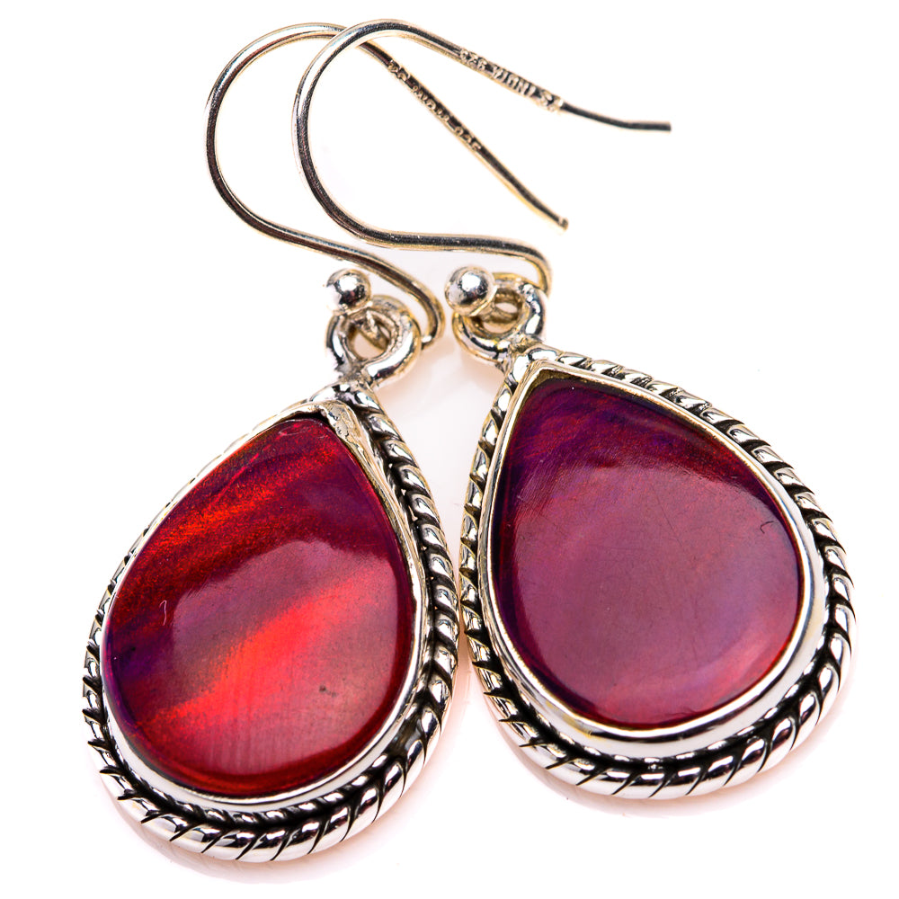 Aura Opal Earrings 1 3/8" (925 Sterling Silver) EARR432198