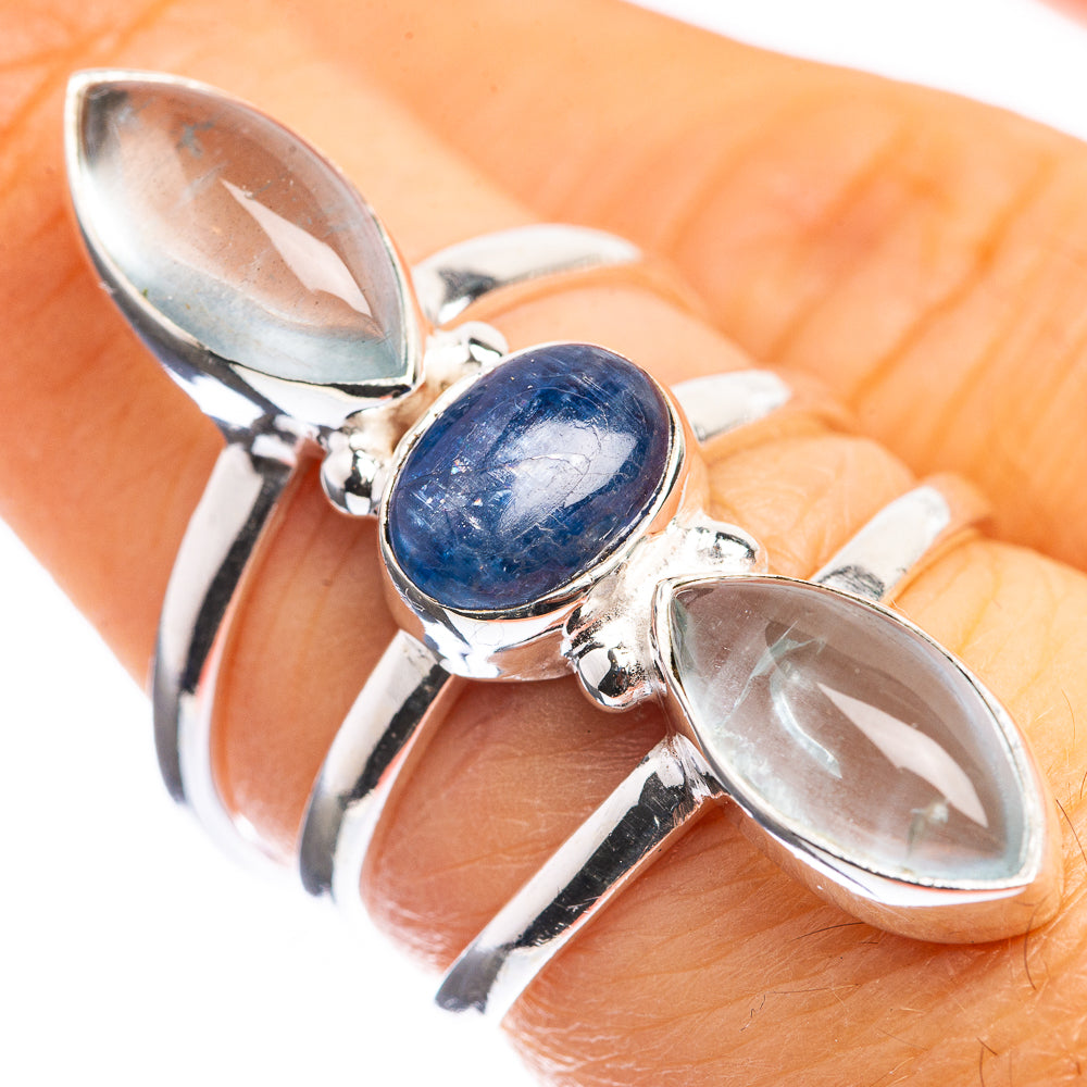 Kyanite, Aquamarine 925 Sterling Silver Ring Size 6