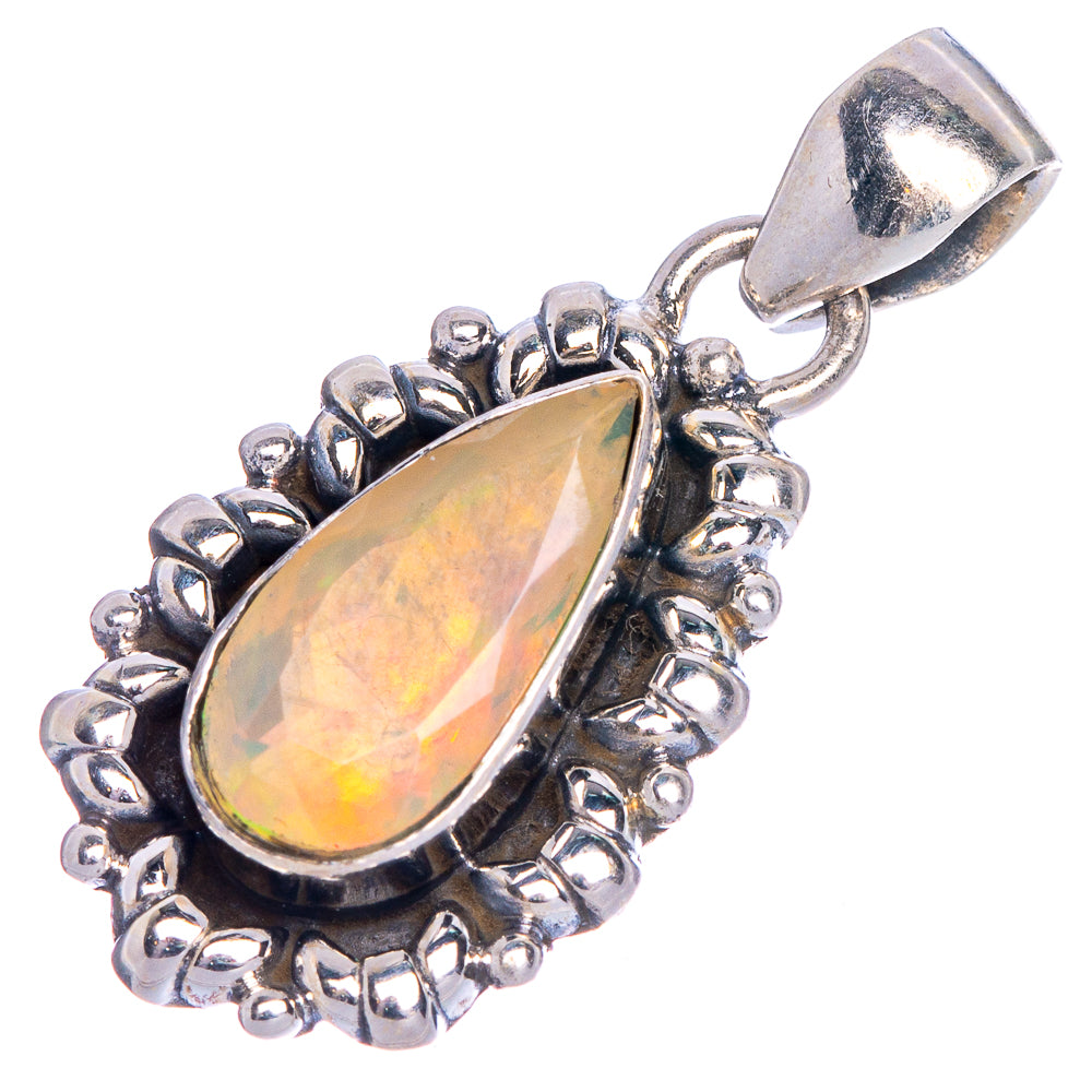 Rare Ethiopian Opal Pendant 1 1/4" (925 Sterling Silver) P40649
