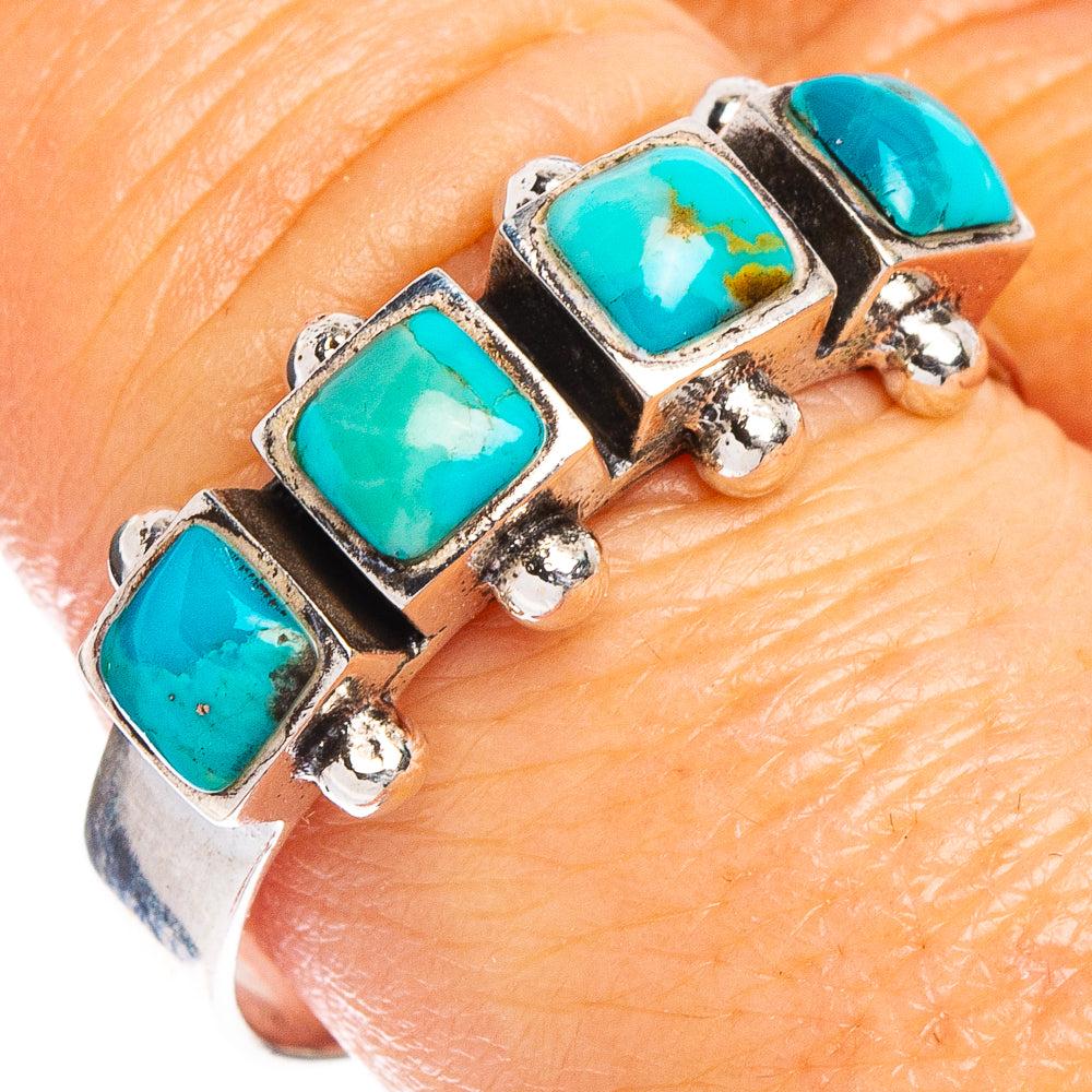 Arizona Turquoise Native Style Ring Size 9.5 (.925 Sterling Silver)