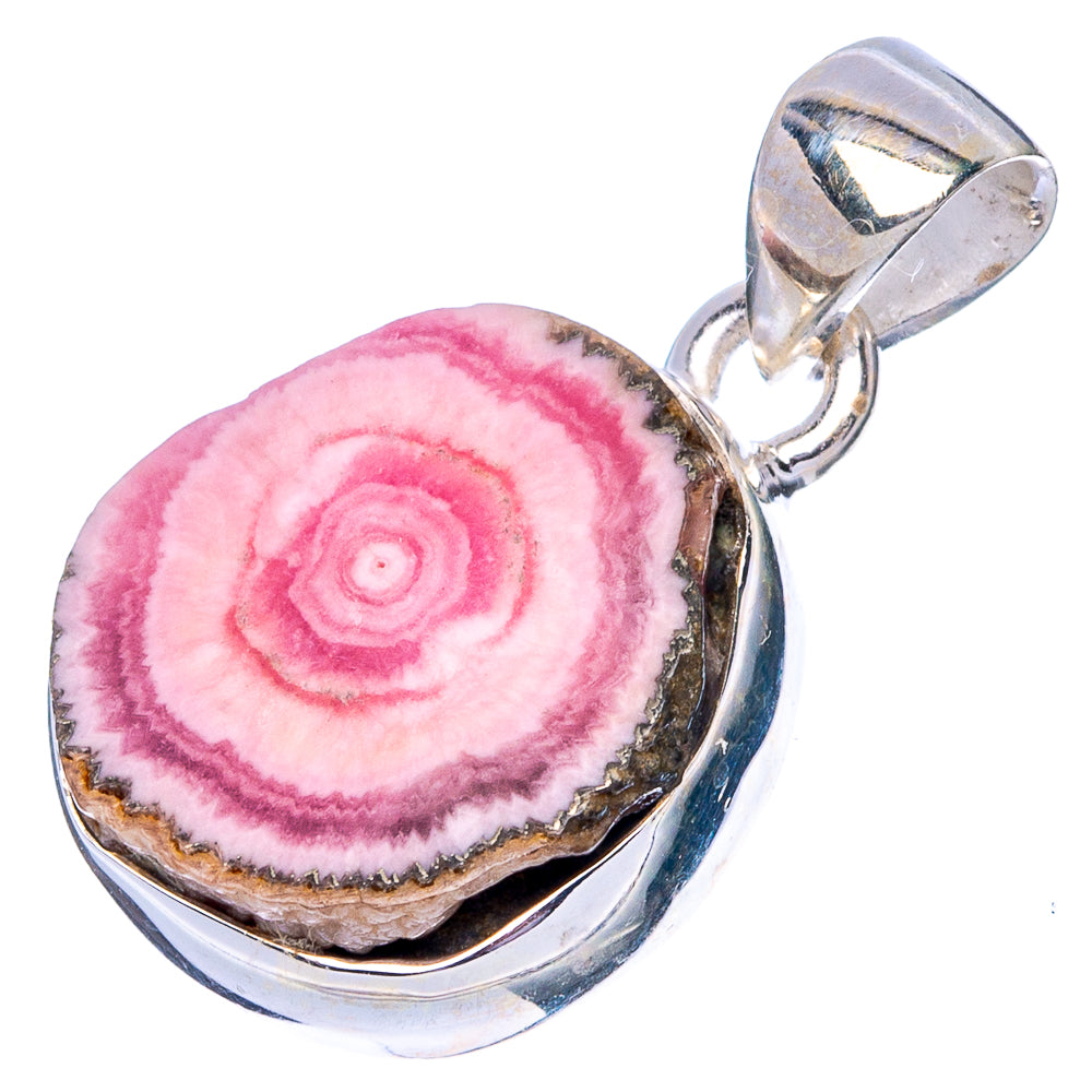 Rare Rhodochrosite Stalactite Pendant 1 1/8" (925 Sterling Silver) P42945