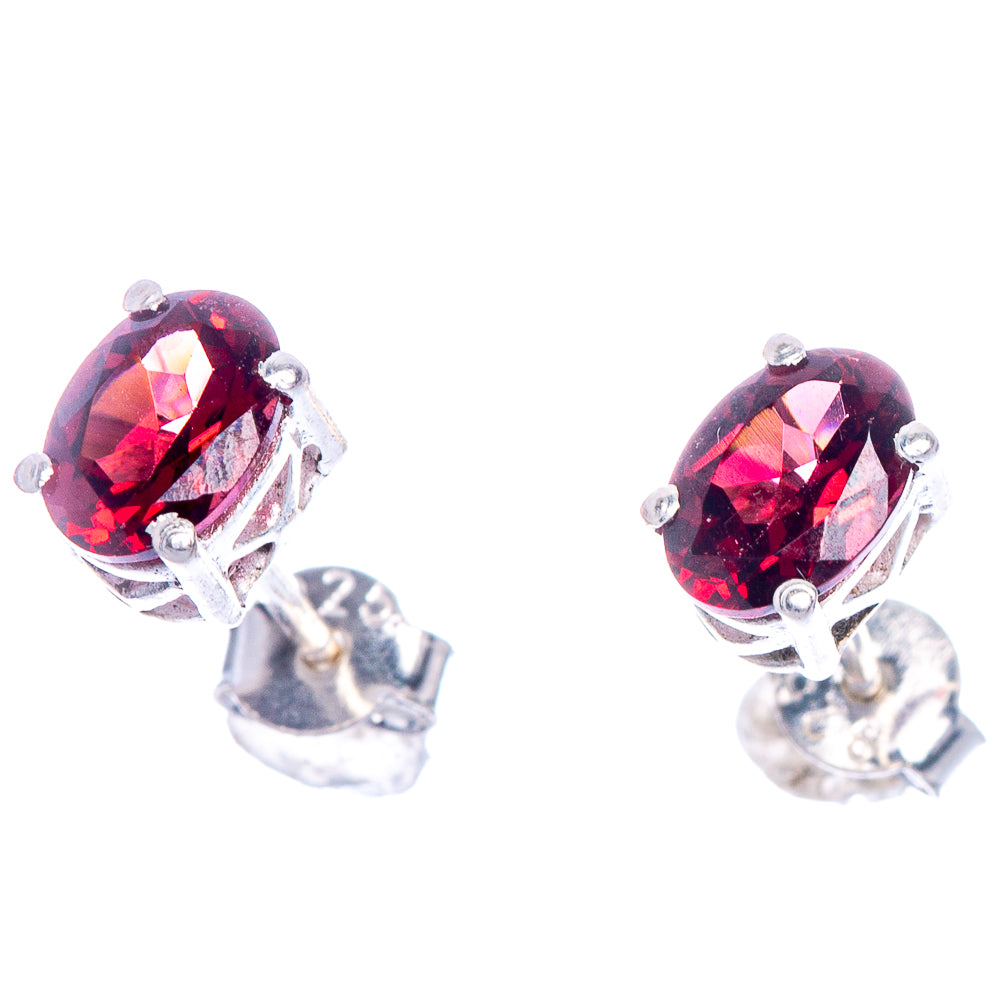 Garnet EarDainty Rings 1/4" (925 Sterling Silver) E433513