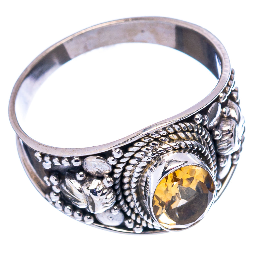 Citrine Ring Size 9 (.925 Sterling Silver)