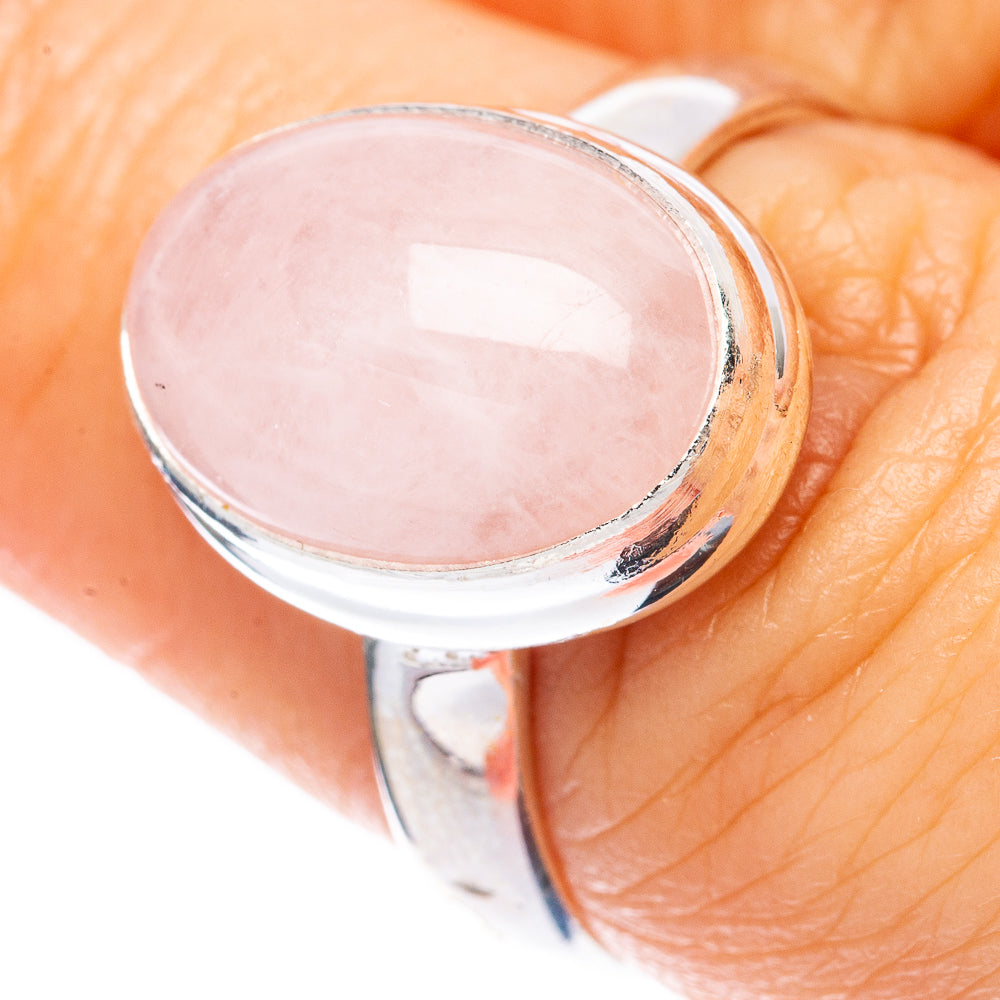 Rare Morganite Ring Size 7.5 (925 Sterling Silver) R2058