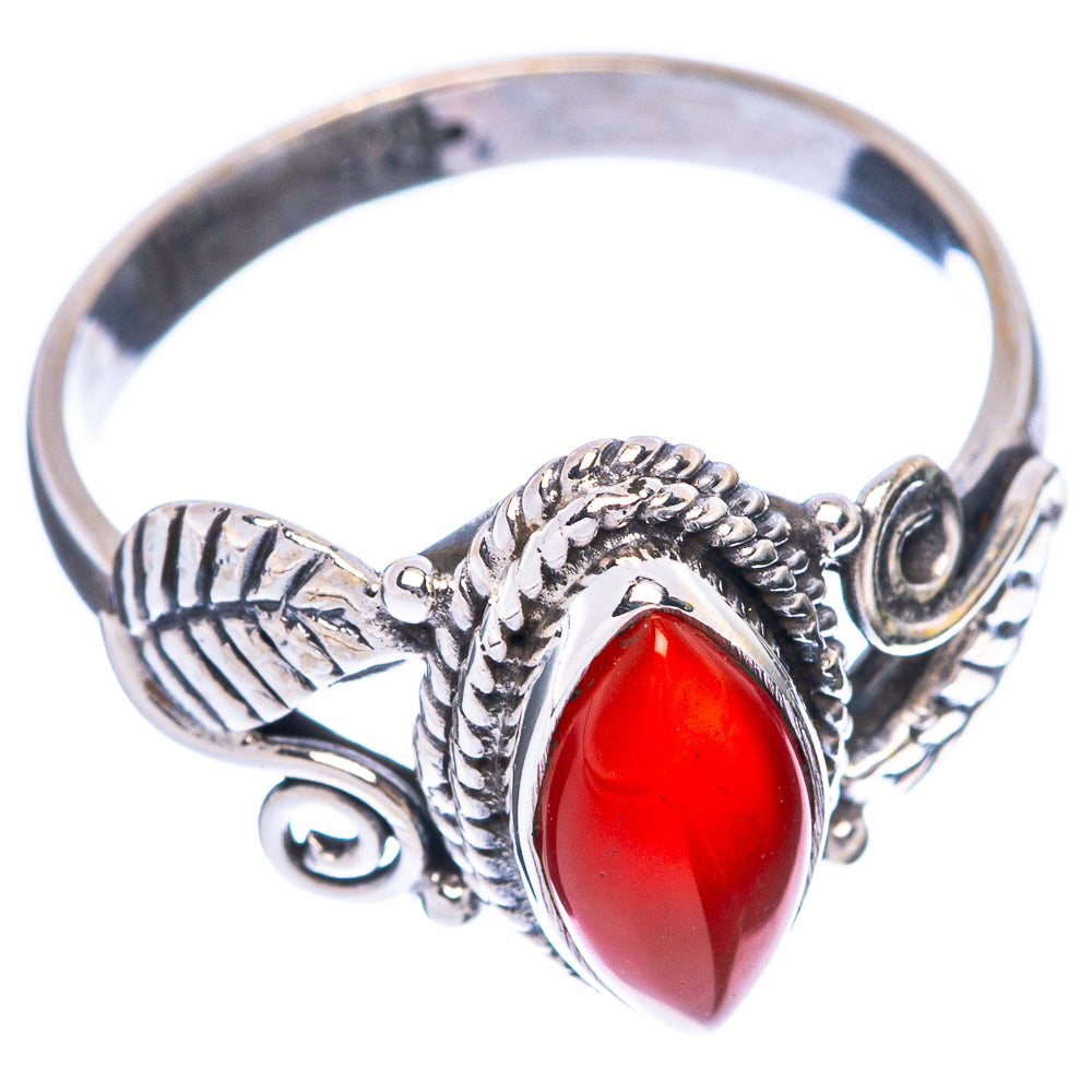 Carnelian Ring Size 7 (925 Sterling Silver) R5546