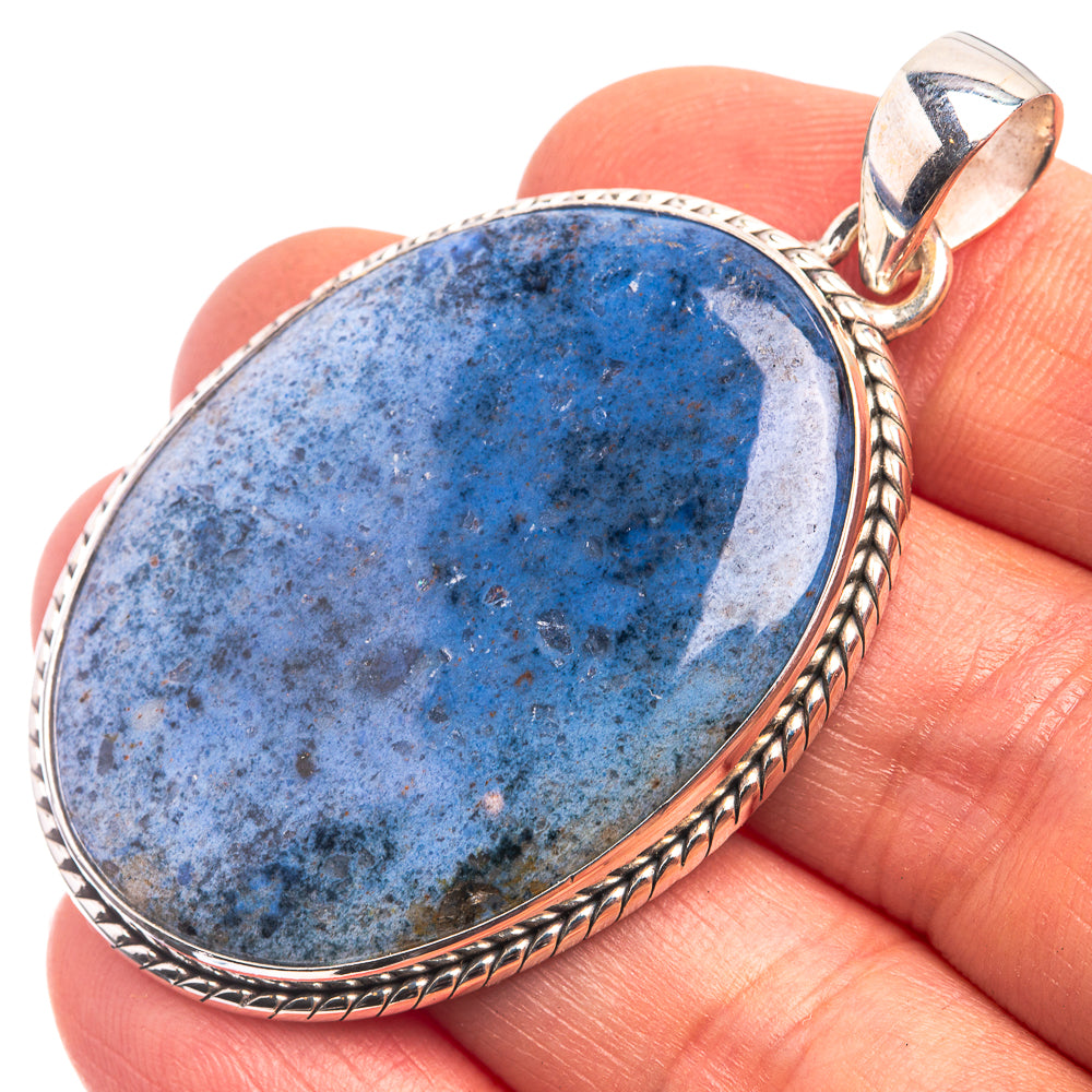 Trollite In Quartz Pendant 2 1/8" (925 Sterling Silver) P38803