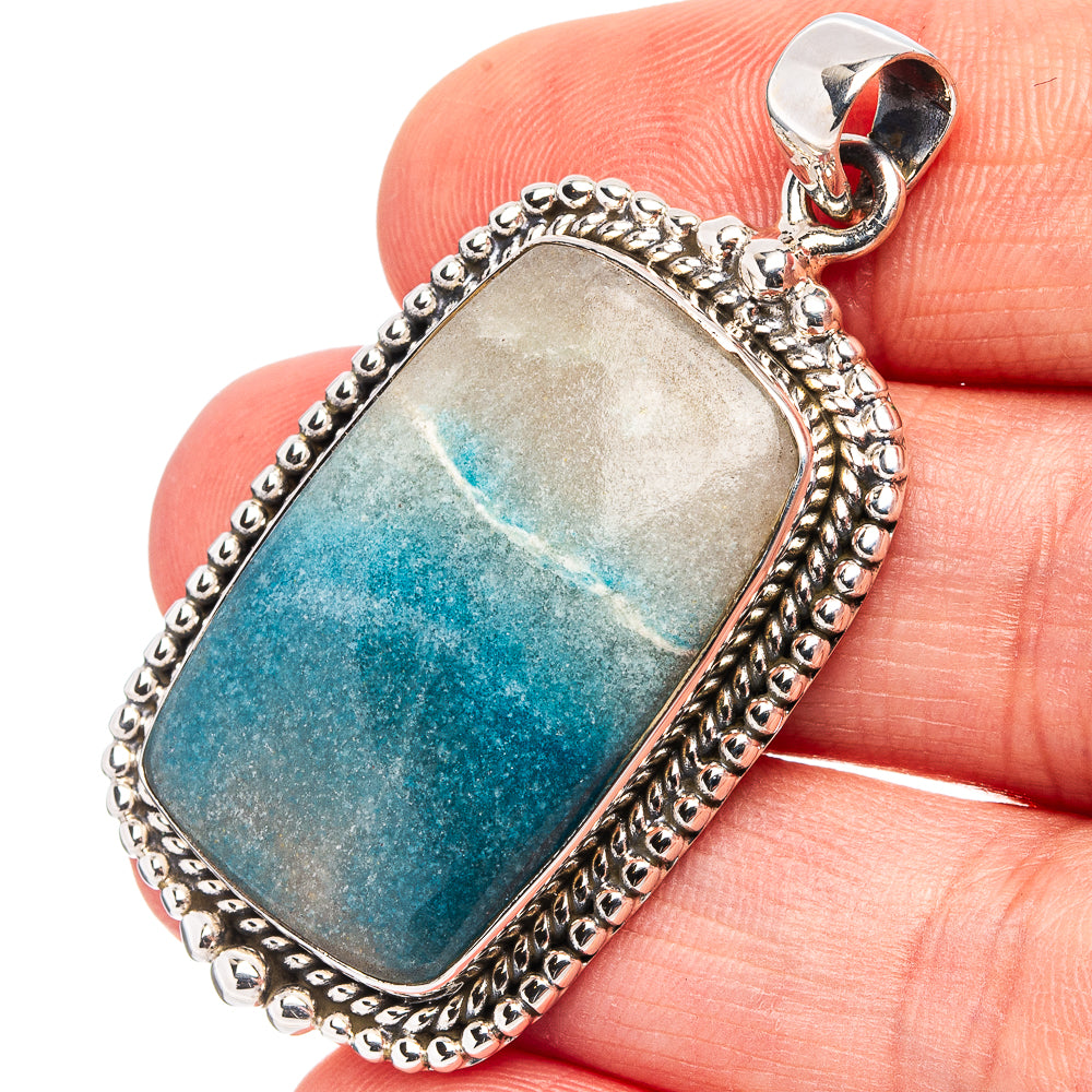 Premium Trollite In Quartz Pendant 1 7/8" (.925 Sterling Silver)
