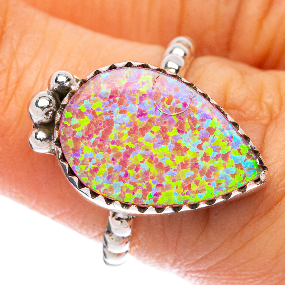 Synthetic Opal Ring Size 6 (925 Sterling Silver) R146081