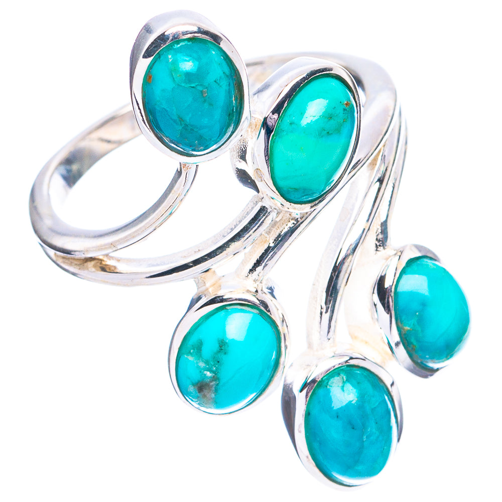 Rare Arizona Turquoise Ring Size 8.5 (925 Sterling Silver) R4722