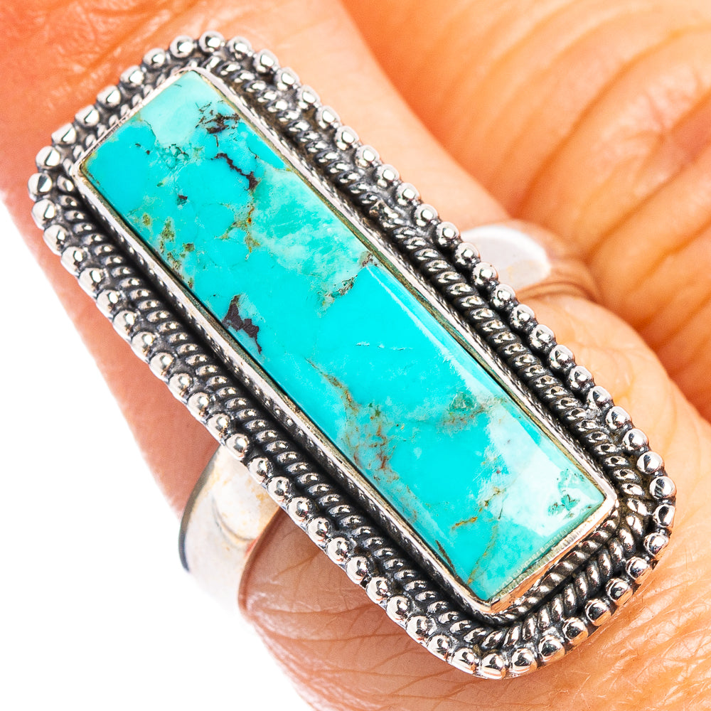 Mohave Turquoise Ring Size 7 (.925 Sterling Silver)