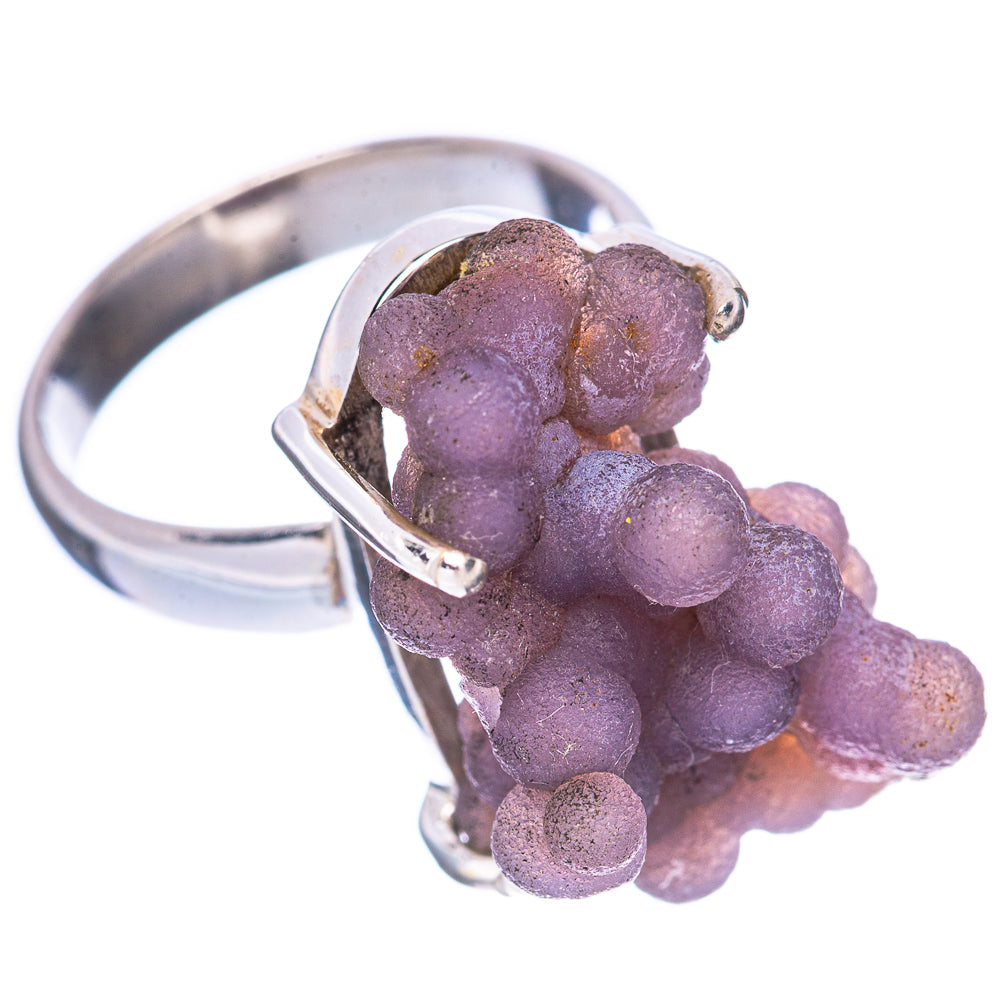 Rare Grape Chalcedony Agate Ring Size 4.75 (925 Sterling Silver) R1627