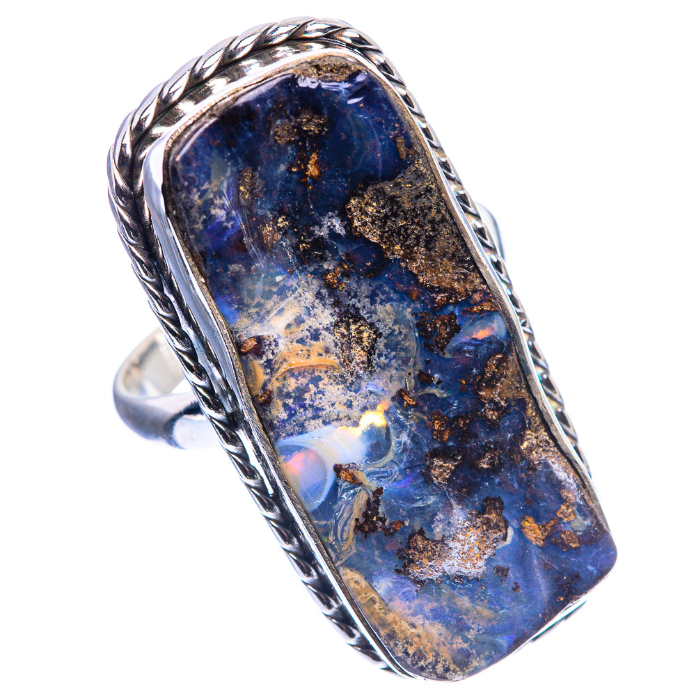 Large Boulder Opal Ring Size 10 (925 Sterling Silver) R142487