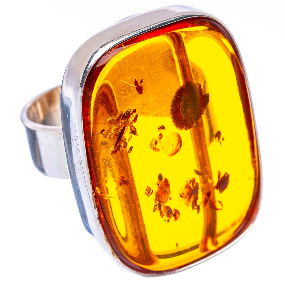 Baltic Amber Ring Size 7 (925 Sterling Silver) R1910