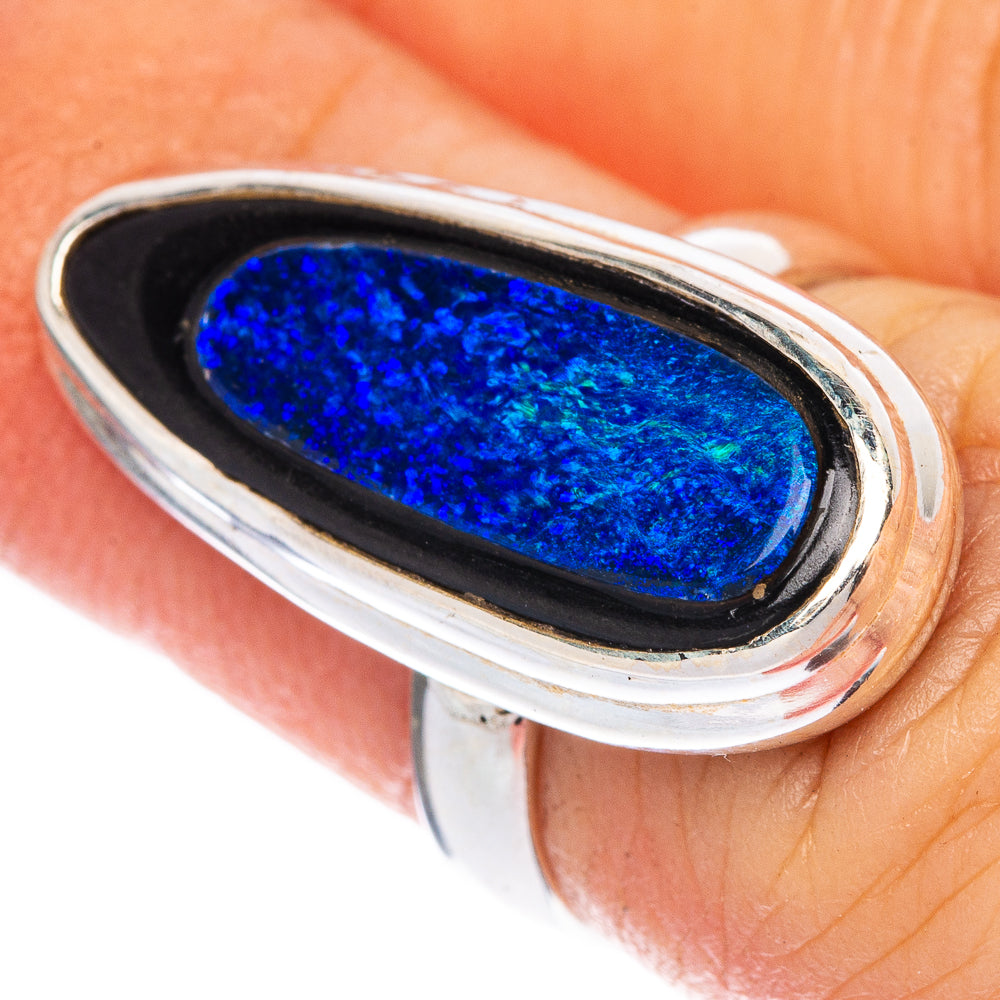 Rare Doublet Opal Ring Size 5 (925 Sterling Silver) R1413