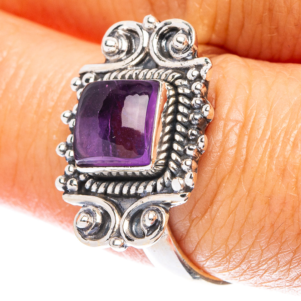 Amethyst Dainty Ring Size 8 (925 Sterling Silver) R5211