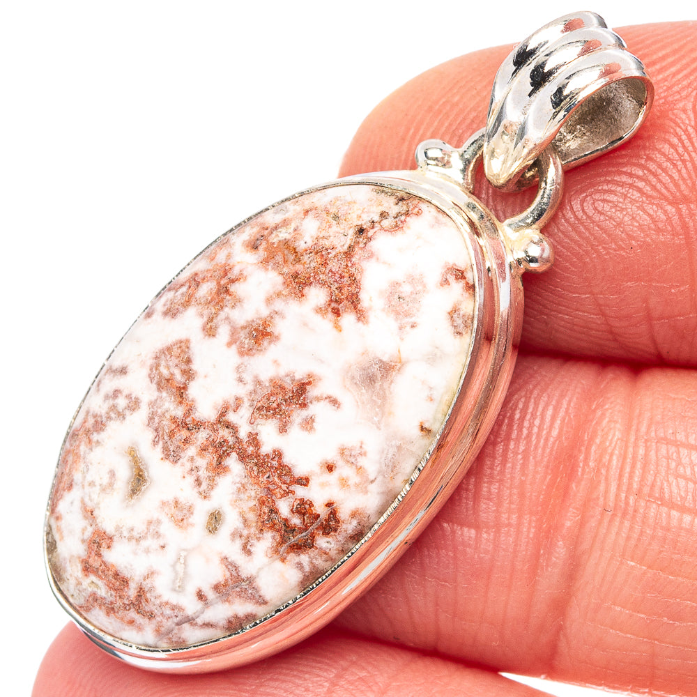 Rosetta Stone Jasper Pendant 1 1/2" (.925 Sterling Silver)