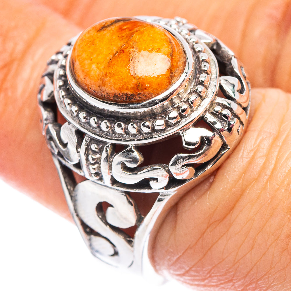 Sponge Coral Filigree Style Ring Size 6.75 (.925 Sterling Silver)