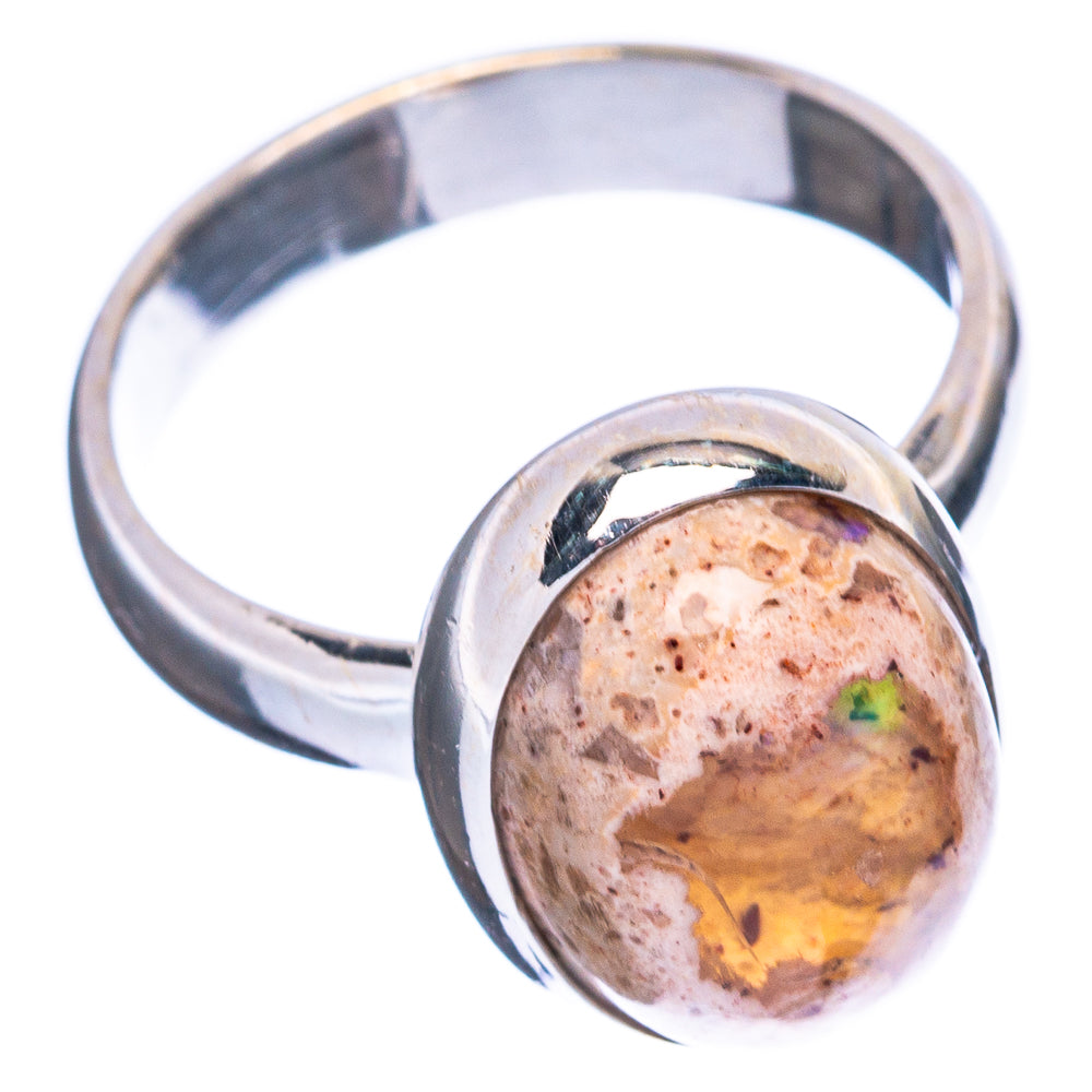 Rare Mexican Fire Opal Ring Size 5.75 (925 Sterling Silver) R5057