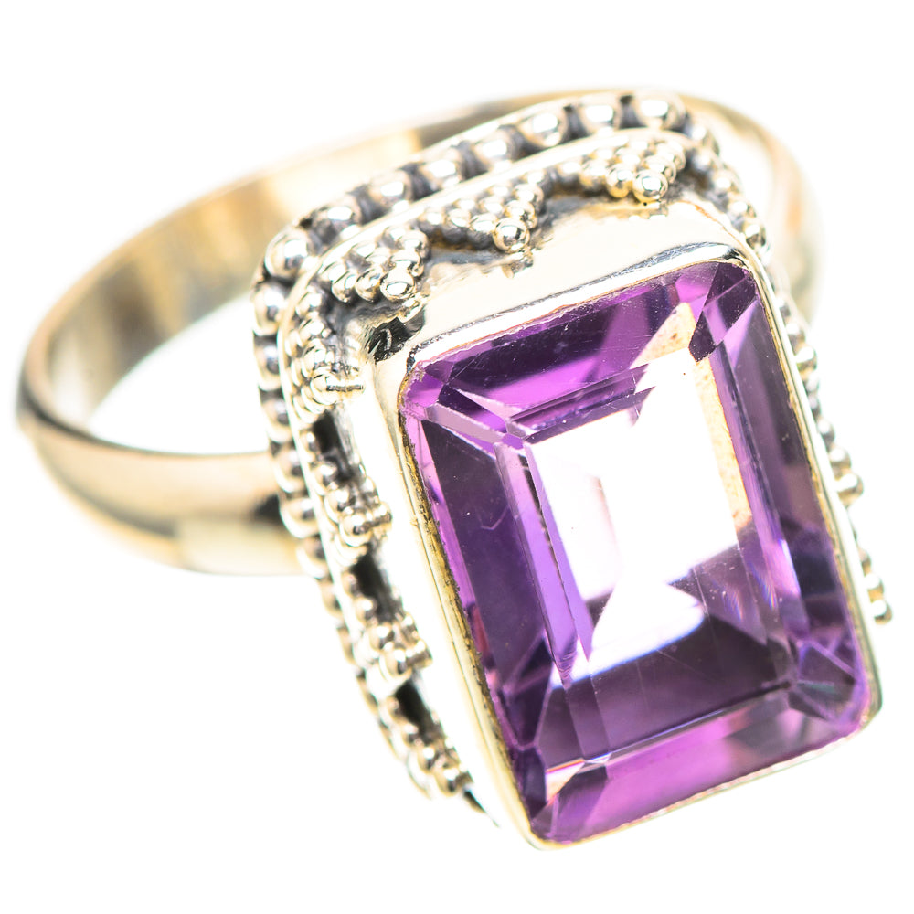 Faceted Amethyst Ring Size 8 (925 Sterling Silver) RING138995