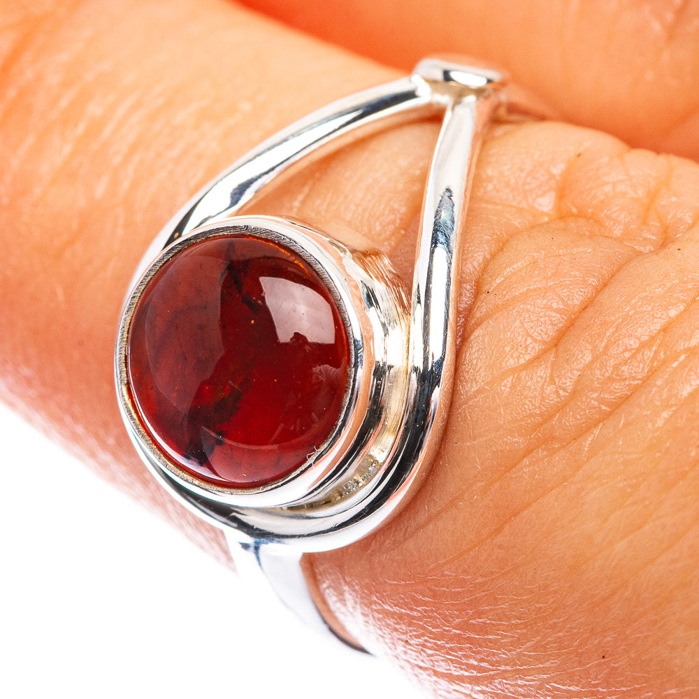 Baltic Amber Ring Size 6.25 (925 Sterling Silver) R142443