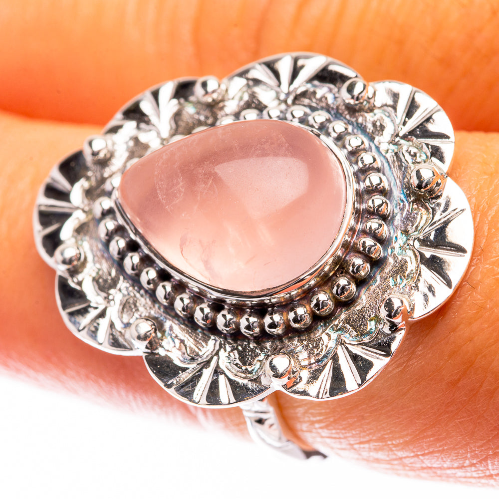 Premium Rose Quartz Ring Size 7.25 (925 Sterling Silver) R141820