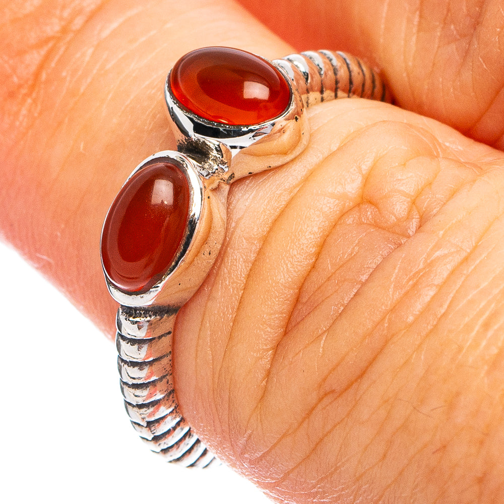 Dainty Carnelian Ring Size 6 (925 Sterling Silver) R8624