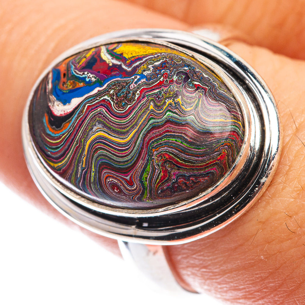 Fordite Ring Size 8 (925 Sterling Silver) RING143259