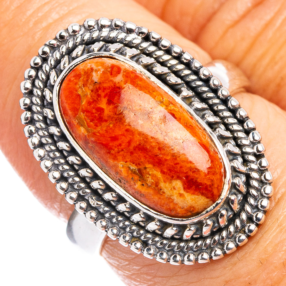 Sponge Coral Ring Size 7.25 (.925 Sterling Silver)