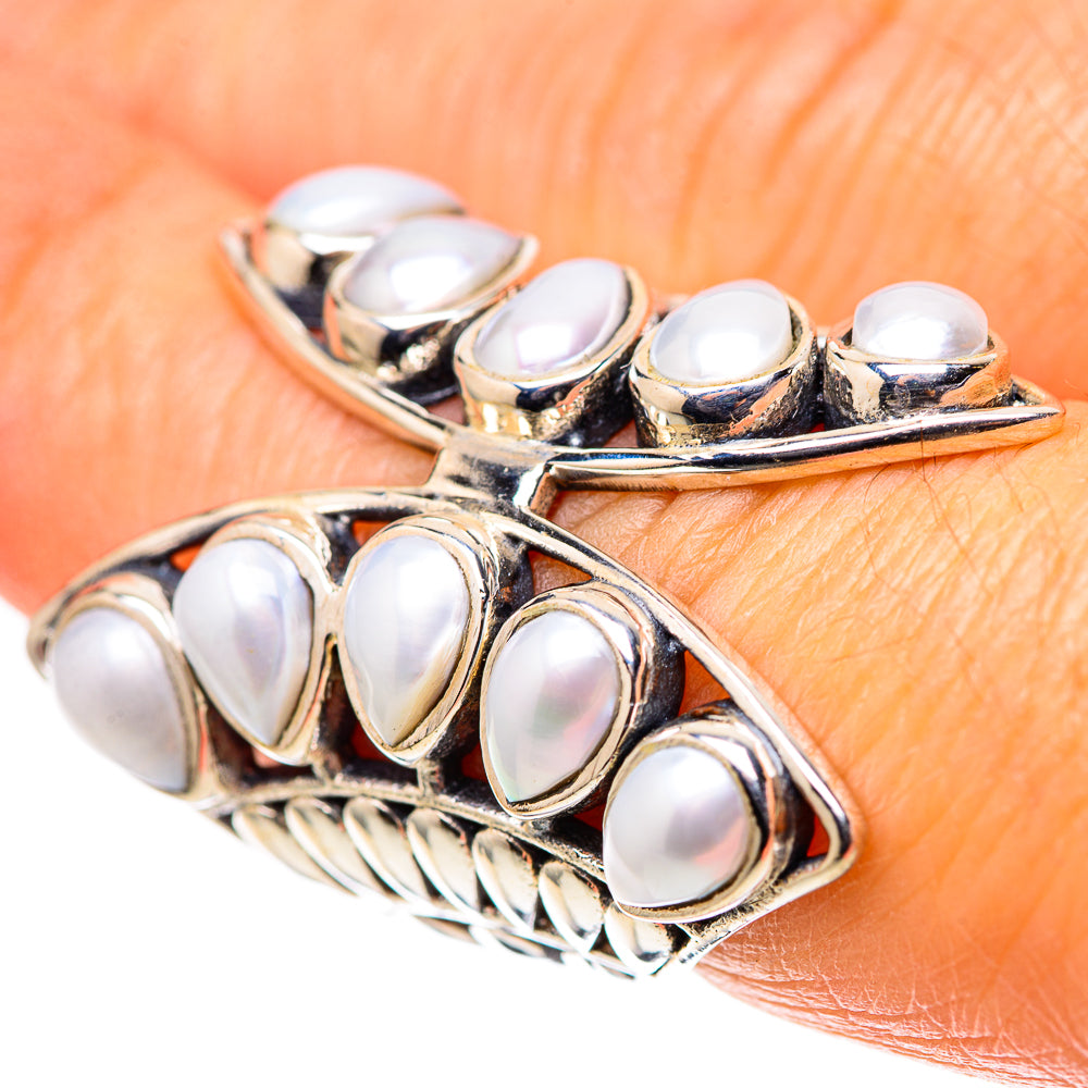 Large Cultured Pearl 925 Sterling Silver Ring Size 7 (925 Sterling Silver) RING139638