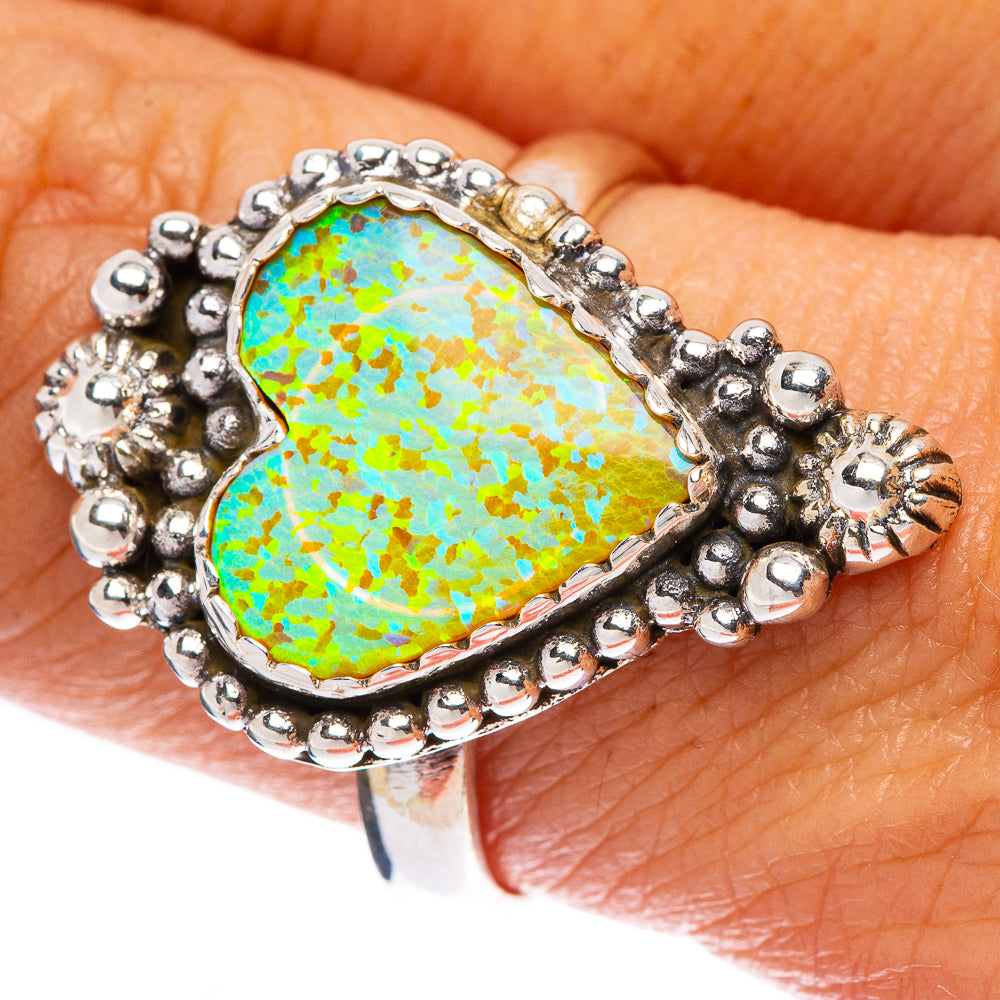 Synthetic Opal Ring Size 8.75 (925 Sterling Silver) R146203
