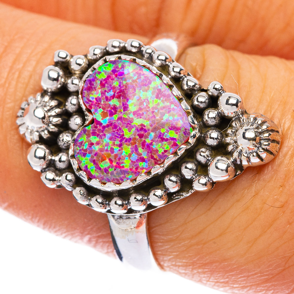 Synthetic Opal Ring Size 7.25 (925 Sterling Silver) R146163