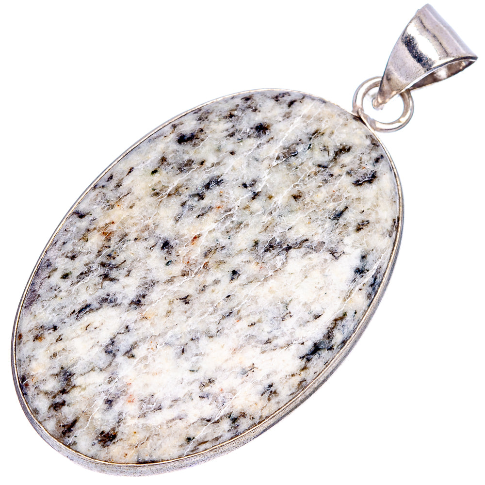 K2 Blue Azurite Pendant 2" (Silver Plated)