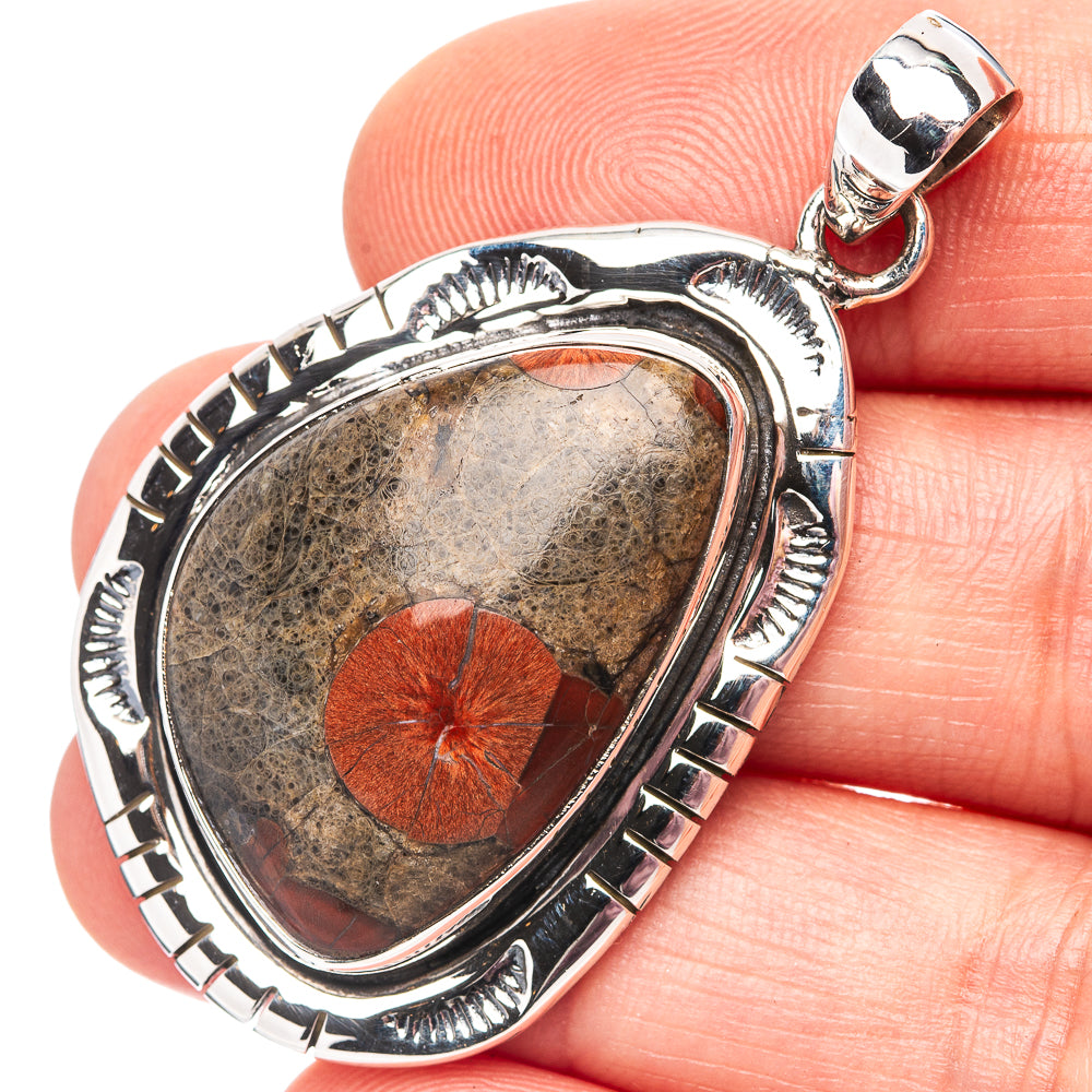 Premium Peanut Obsidian Pendant 1 7/8" (.925 Sterling Silver)