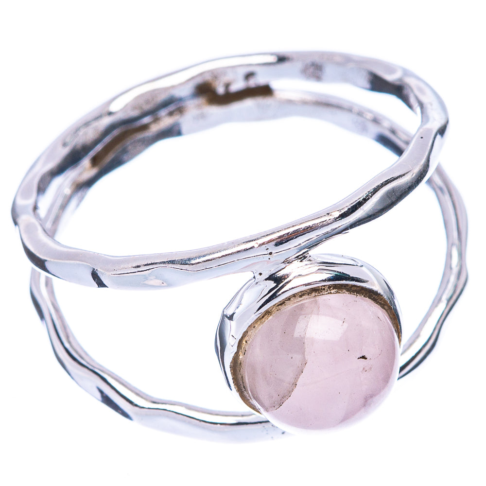 Rose Quartz Dainty Ring Size 6.75 (925 Sterling Silver) R5853