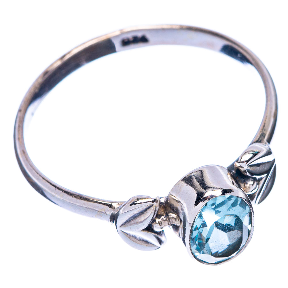 Blue Topaz Dainty Ring Size 8 (925 Sterling Silver) R145789