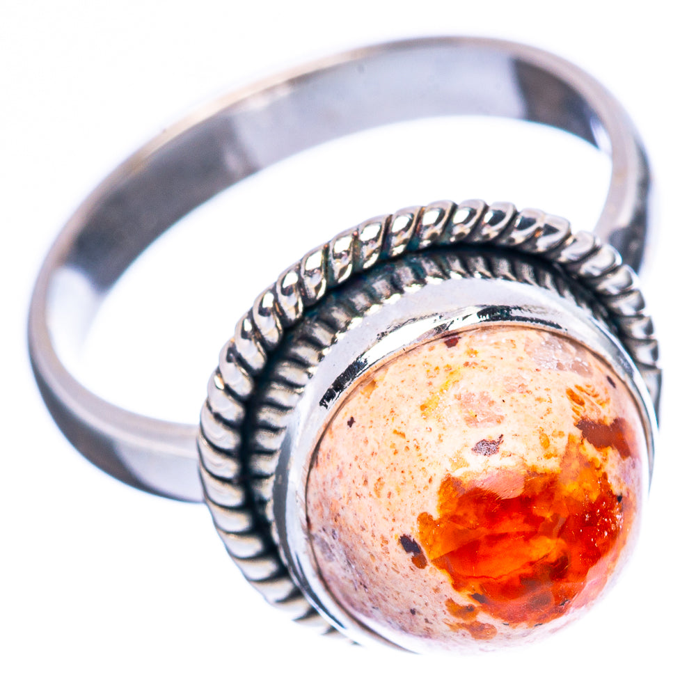 Rare Mexican Fire Opal Ring Size 8 (925 Sterling Silver) R3989