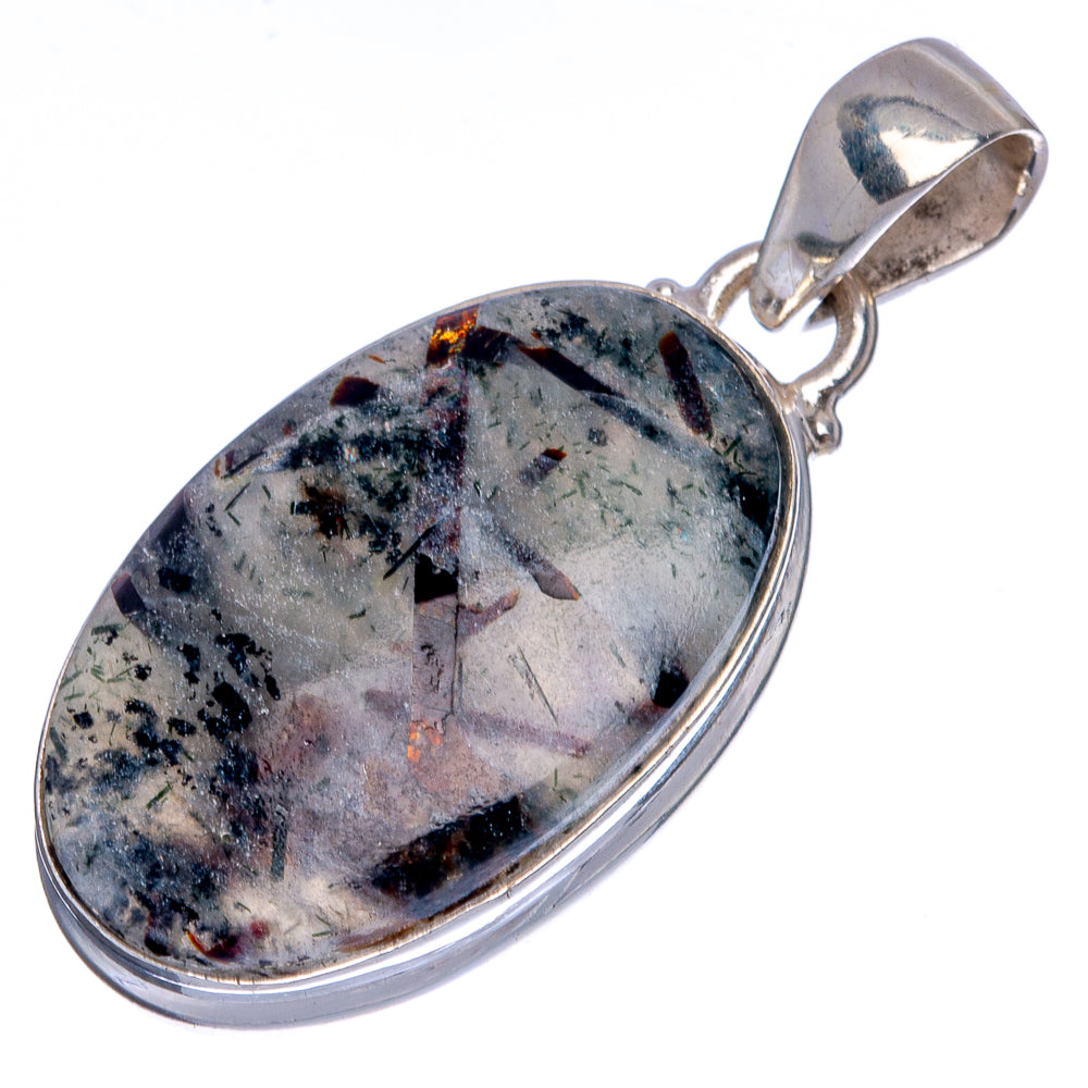 Astrophyllite Pendant 1 1/2" (925 Sterling Silver) P40258