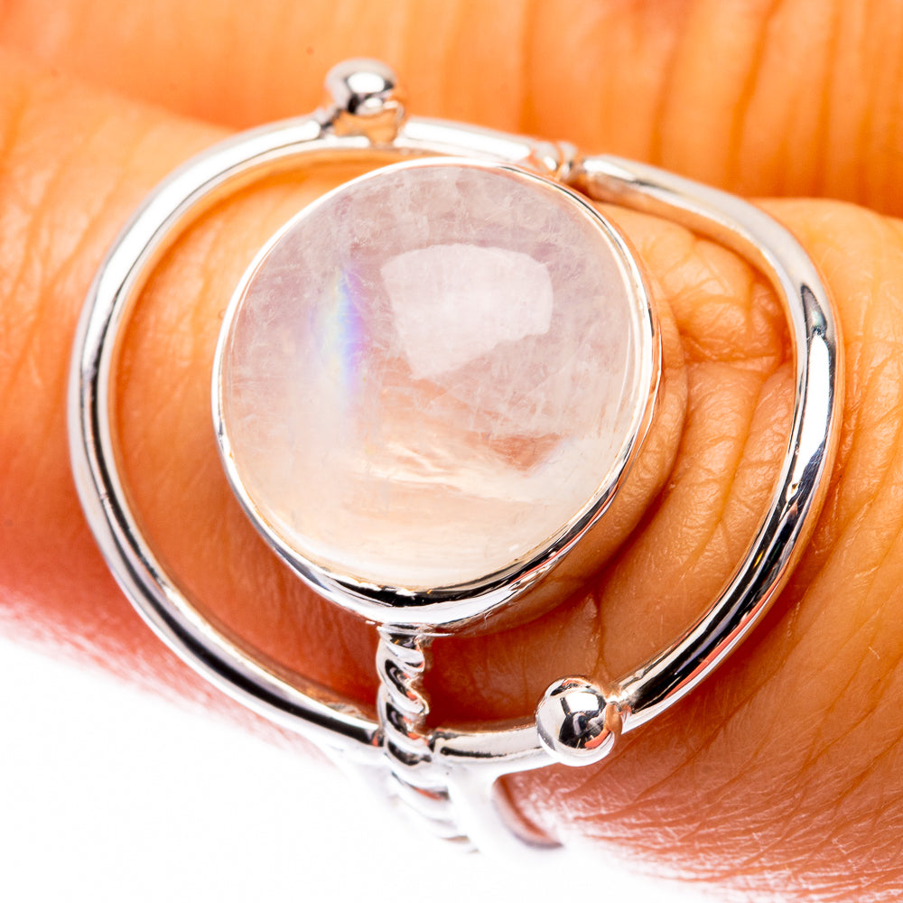 Premium Rainbow Moonstone Ring Size 6.75 (925 Sterling Silver) R141783