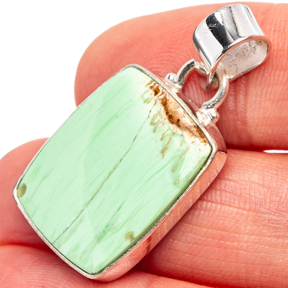 Variscite Pendant 1 3/8" (.925 Sterling Silver)